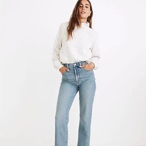 Madewell The Perfect Vintage Straight Leg Crop Jean | 25T | Raw hem